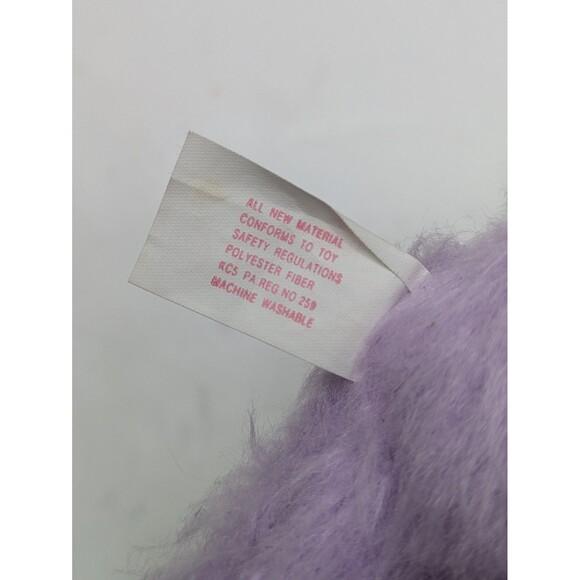 Russ Berrie Bunny Rabbit Plush Purple Mini Small Stuffed Animal Vintage Easter - Picture 7 of 7